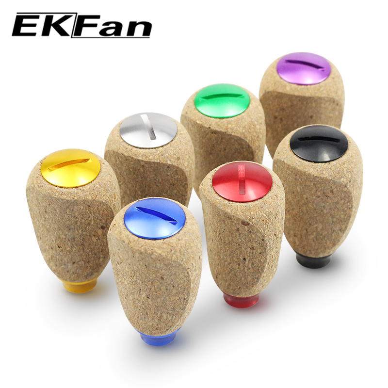Reel Drag Knob - EKFan 1 adet 42mm mantar ahşap