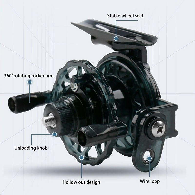 Yeni 1 adet 1:1 Taşınabilir Yü - Ice Fishing Reel incelemesi ve fiyatı