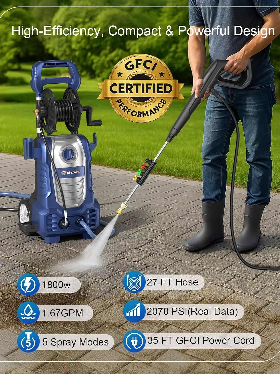 2070 PSI Elektrikli Yüksek Bas - Electric Reel incelemesi ve fiyatı