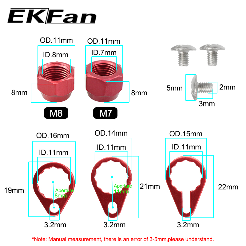 EKFan M7 M8 Alaşım Somun Kilit - Reel Drag Knob incelemesi ve fiyatı